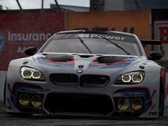 M6 GT3 so huge so other cars can fit in shot...